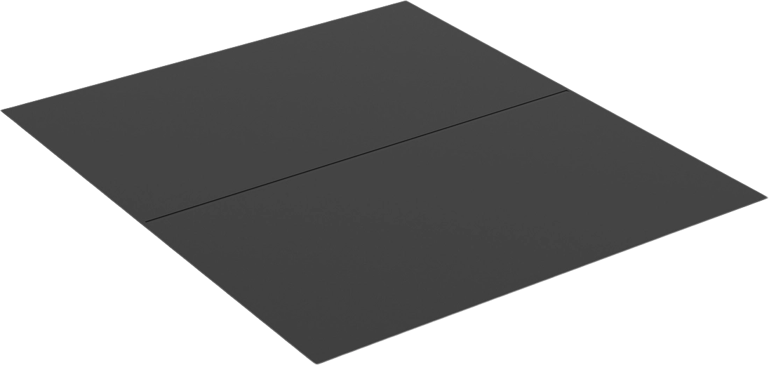 SBI 46 3/4 x 54 Inches Black Steel Hearth Pad
