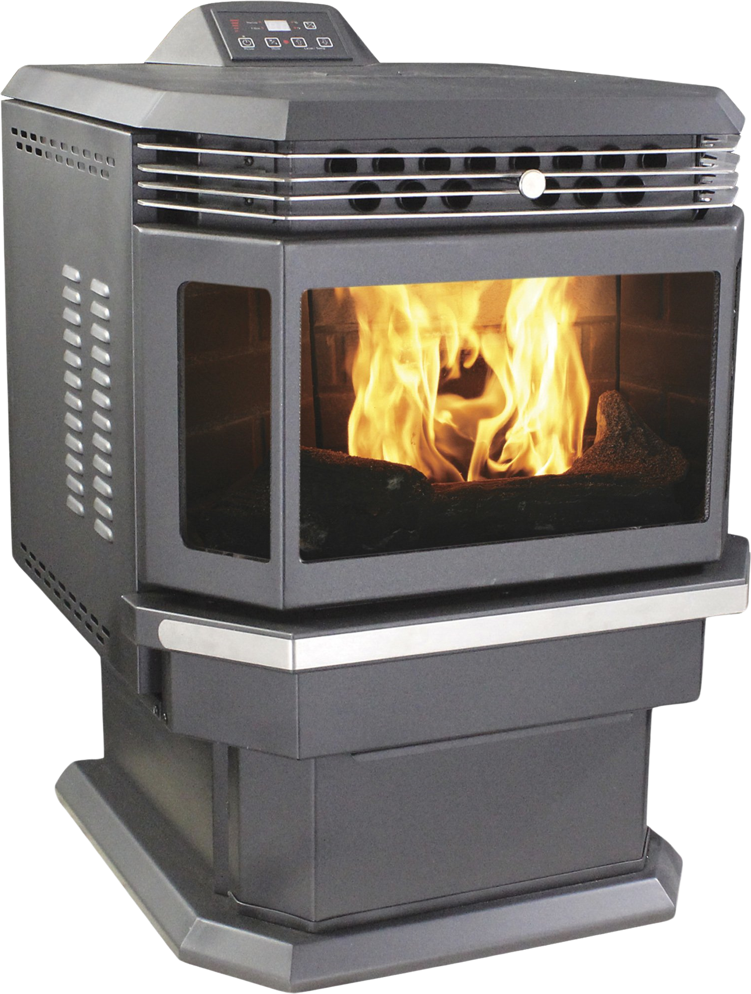 Ashley Hearth Products 1000-sq ft-Burner Direct Vent Freestanding Natural  Stove with Blower in the Gas Stoves department at