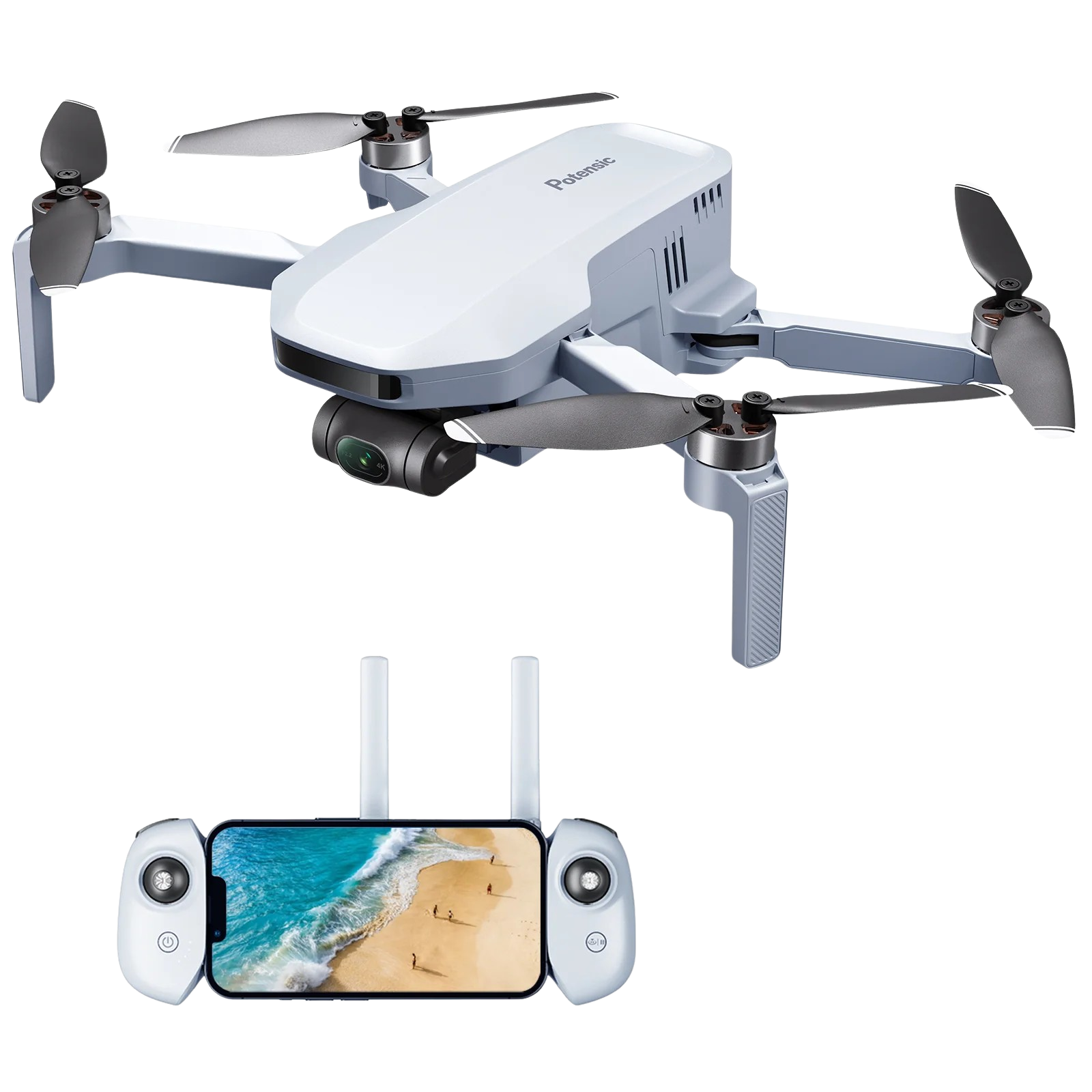 Potensic ATOM Standard Kit Foldable Quadcopter Drone 3 Axis Gimbal