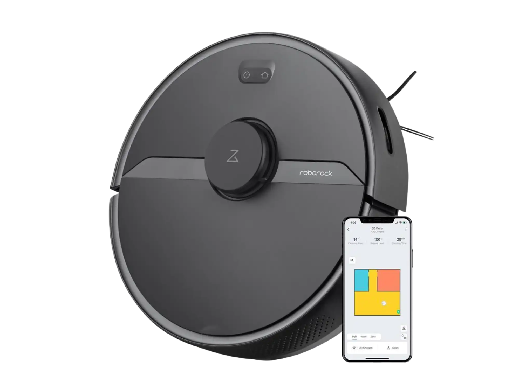 Roborock S6 Pure Multi-Level Mapping Robot Vacuum with Roborock S6 Pure Multi-Level Mapping Robot Vacuum with