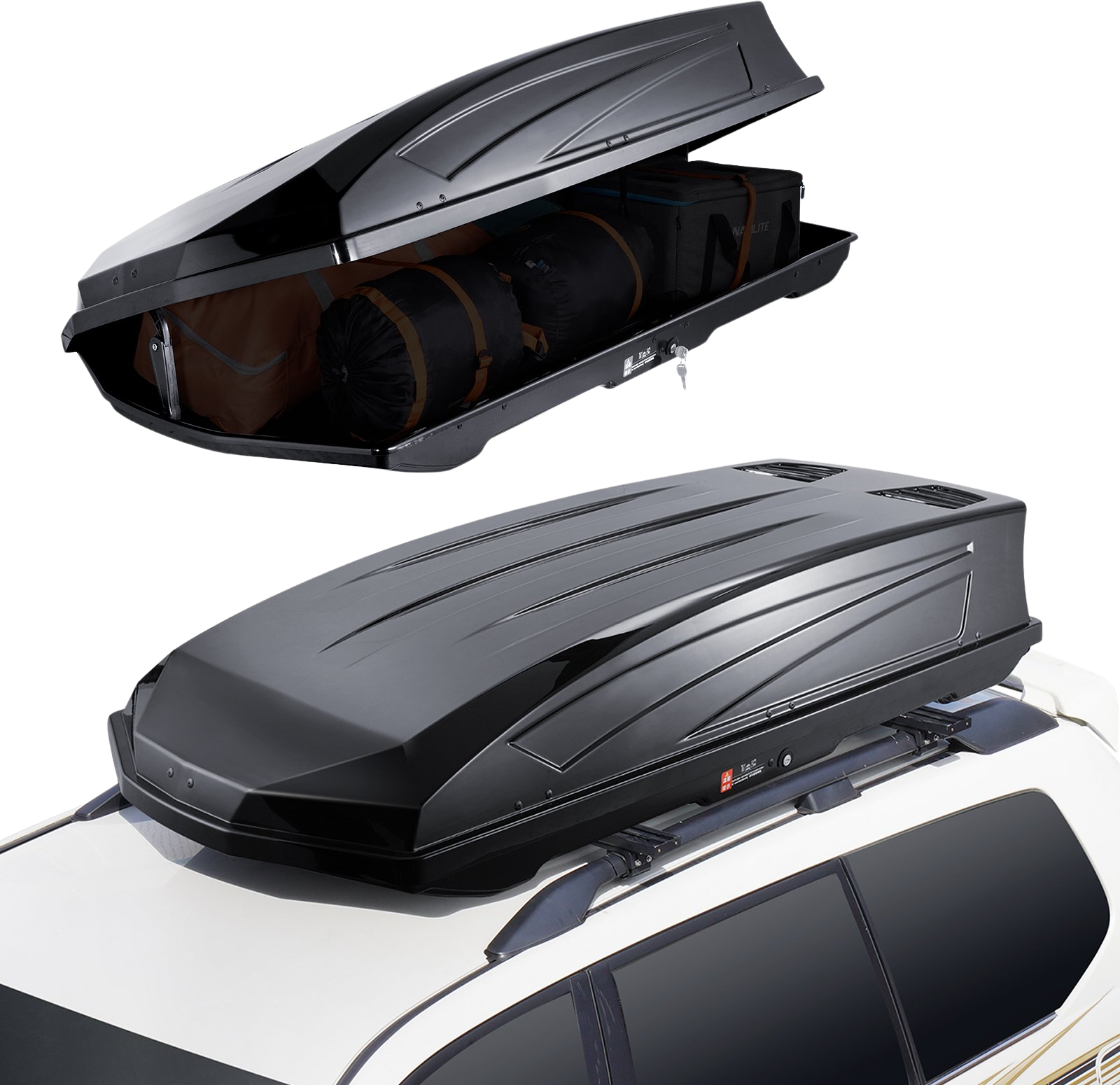 Vevor Rooftop Cargo Carrier 22 ABS Hard Shell Luggage Box