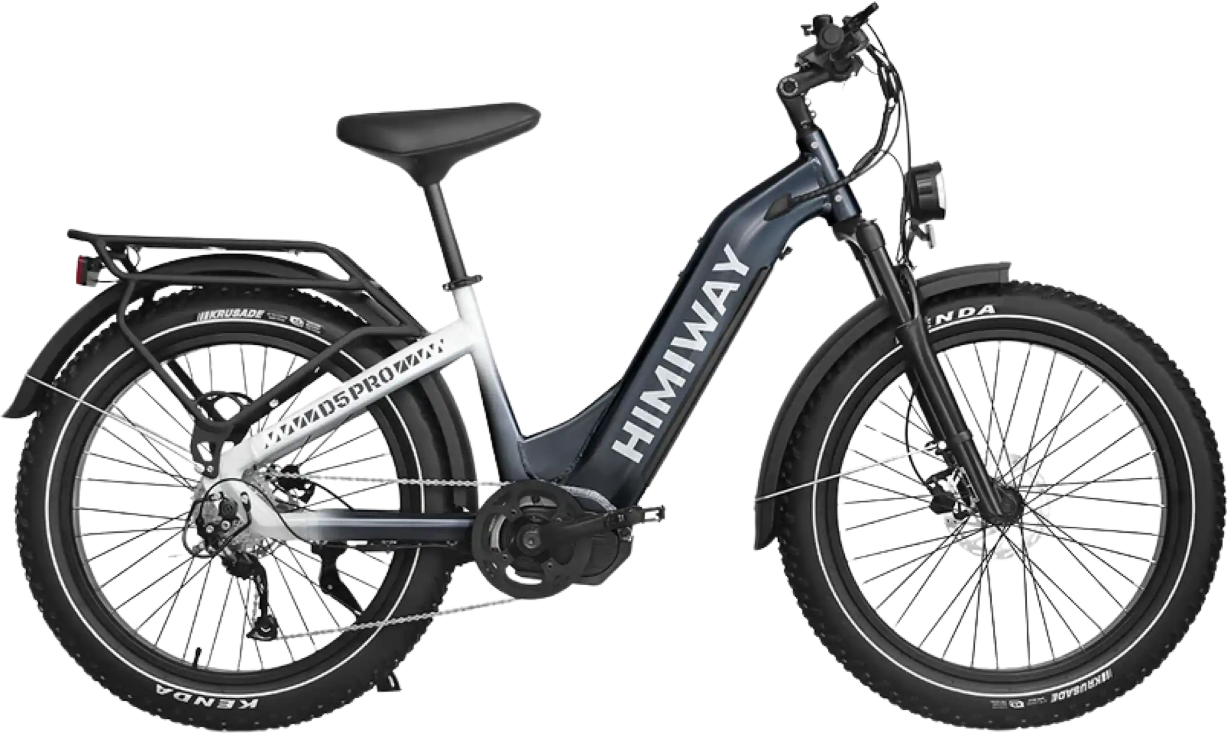 zebra electric bicycle Himiway Premium All-terrain Fat Tire Bike 750W 48V 80 mi range Himiway Zebra D5 Pro ST