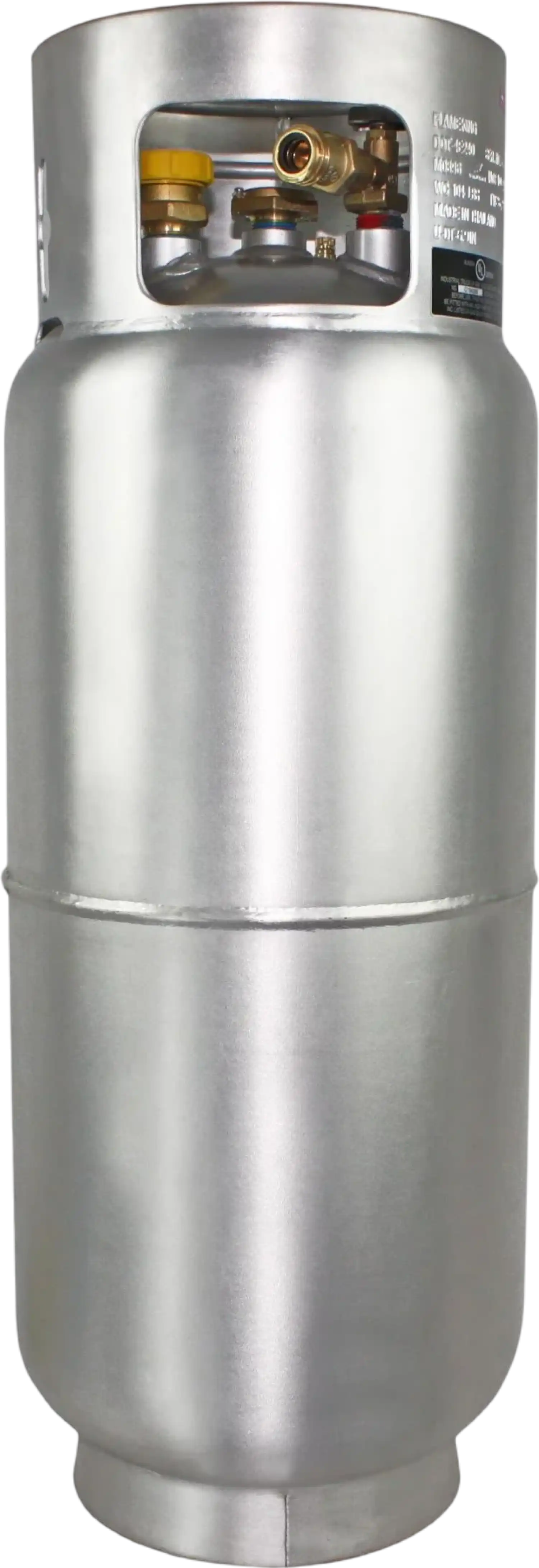Flame King Forklift Propane Cylinder Aluminum with Gauge