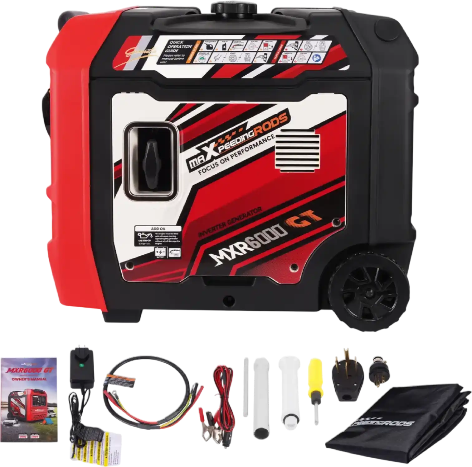 赤*猫様 コンプリートマスター 地理 2023/2024年 Maxpeedingrods 5000W/6000W Inverter Generator 50A Gas