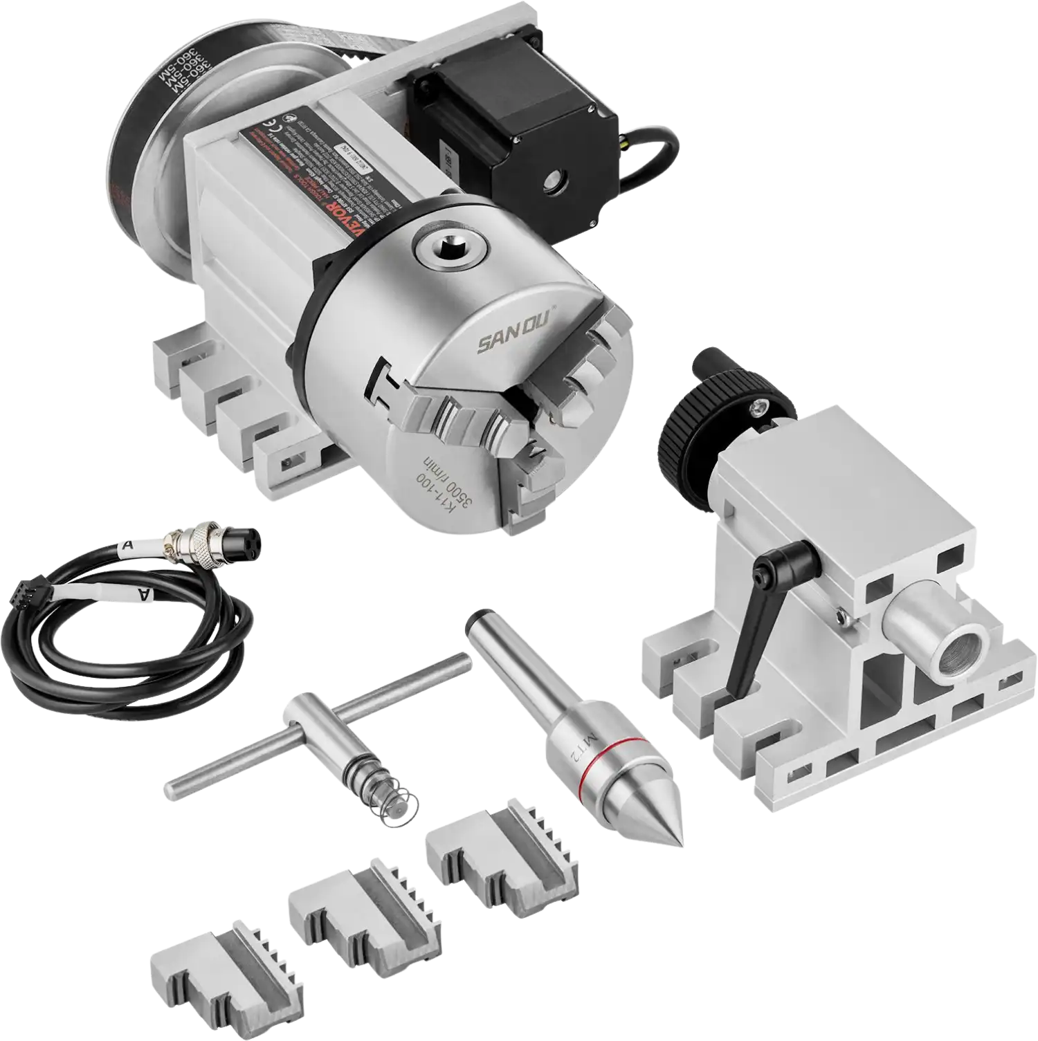 Vevor Dividing Head K11-100mm 3-Jaw Chuck CNC Router