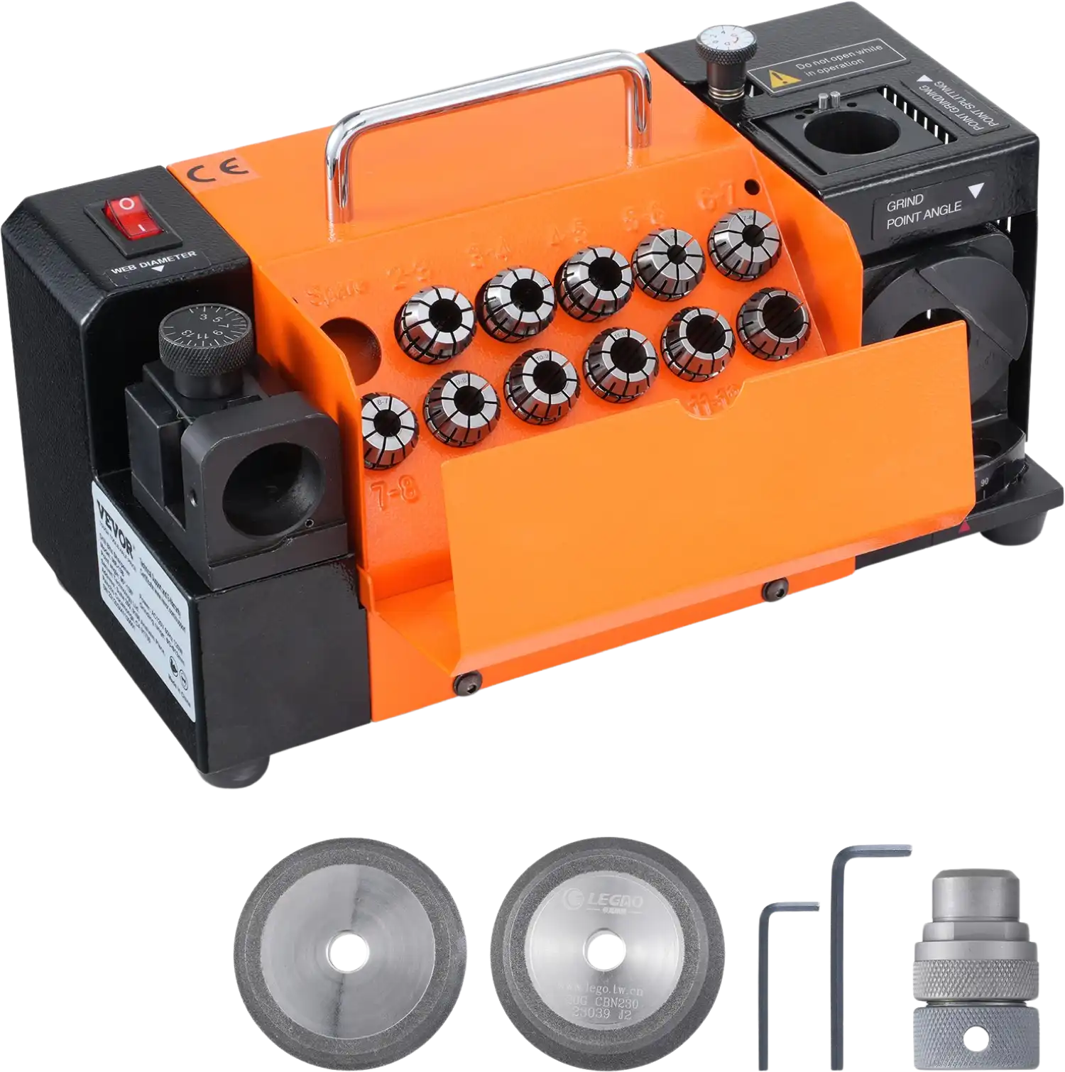 Vevor MR-13B Drill Bits Sharpener 3-13mm Grinder with 11