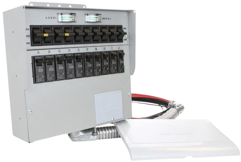 Reliance A510C Pro/Tran 2® 50 Amp 10 Circuit Manual Transfer Switch Ne –  FactoryPure