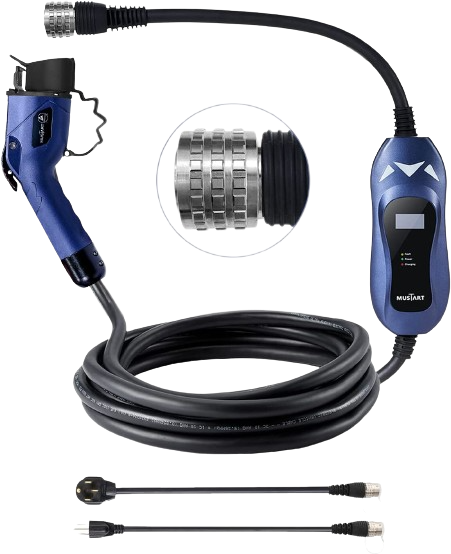 Mustart Power TRAVELMASTER Level 2 EV 32A 25 Cable NEMA 5 15 14