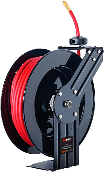 ReelWorks Retractable Air Hose Reel 3/8 x 50'FT 1/4 MNPT Connections –  FactoryPure