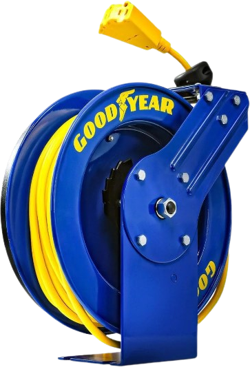 Goodyear GUR074 Retractable Extension Cord Reel Mountable 12AWG x 50' –  FactoryPure