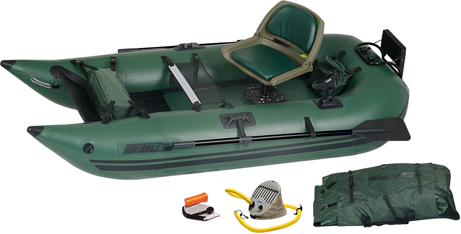 Sea Eagle 285 Inflatable Portable Frameless Fishing Pontoon Boat