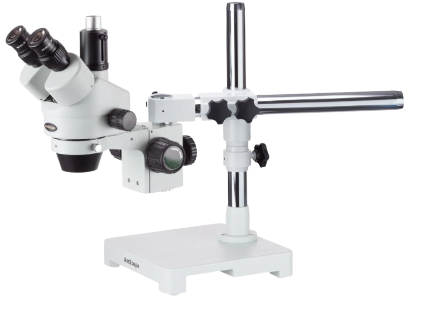 thumbnail image 2 of AmScope TS100-FR Large Pillar Table Stand With Focusing Rack – Cast Steel, For Microscopes 2 of 4