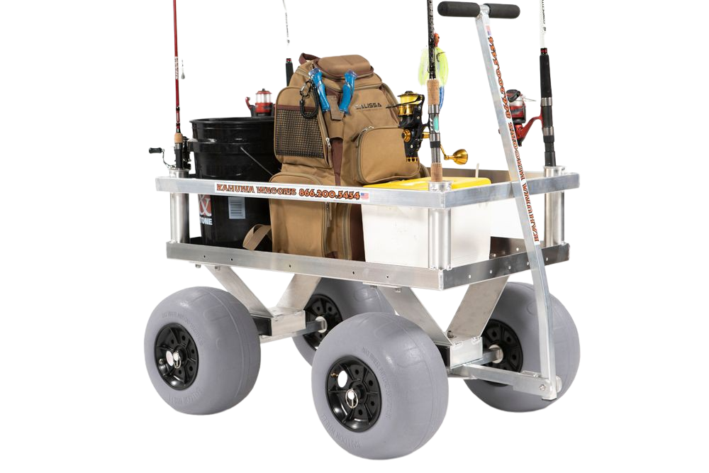 Alumacart Calypso Cruiser Rust Resistant Beach and Fishing Wagon with –  FactoryPure