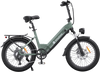 isinwheel U8 Electric Bike for Adults - Green (side view)