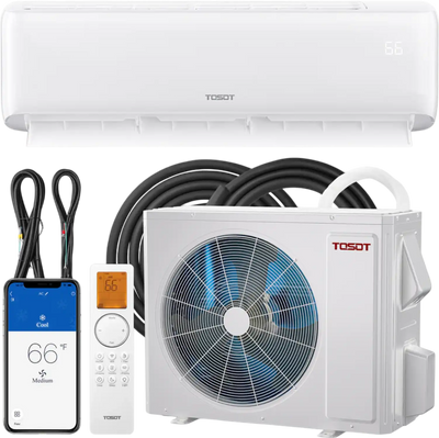 Tosot Mini-Split Air Conditioner with Heat Pump WiFi 30,000 BTU Cosmo Series 230V New