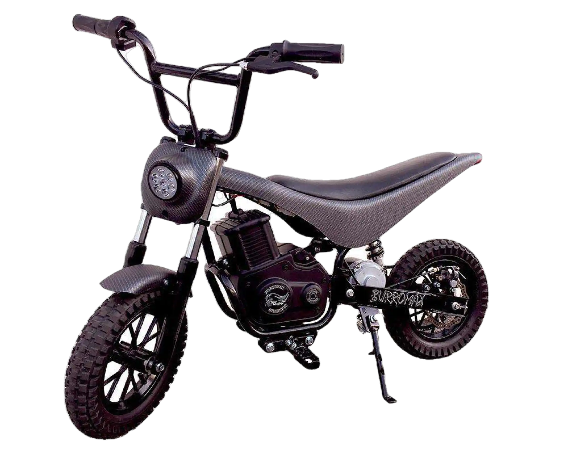 Burromax TT750R 36V 750W Kids Off Road Electric Lithium Ion Powered Ride On Mini Pocket Dirt Bike Matte Black New