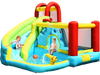 6-in-1 Inflatable Bounce House with Climbing Wall and Basketball Hoop without Blower