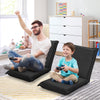 Adjustable 6 Positions Folding Lazy Man Sofa Chair Floor Chair-Black - Gallery View 1 of 11