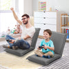 Adjustable 6 positions Folding Lazy Man Sofa Chair Floor Chair-Gray - Gallery View 1 of 11