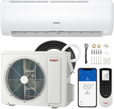 Tosot Mini-Split Air Conditioner with Heat Pump & WiFi 9,000 BTU 230V New