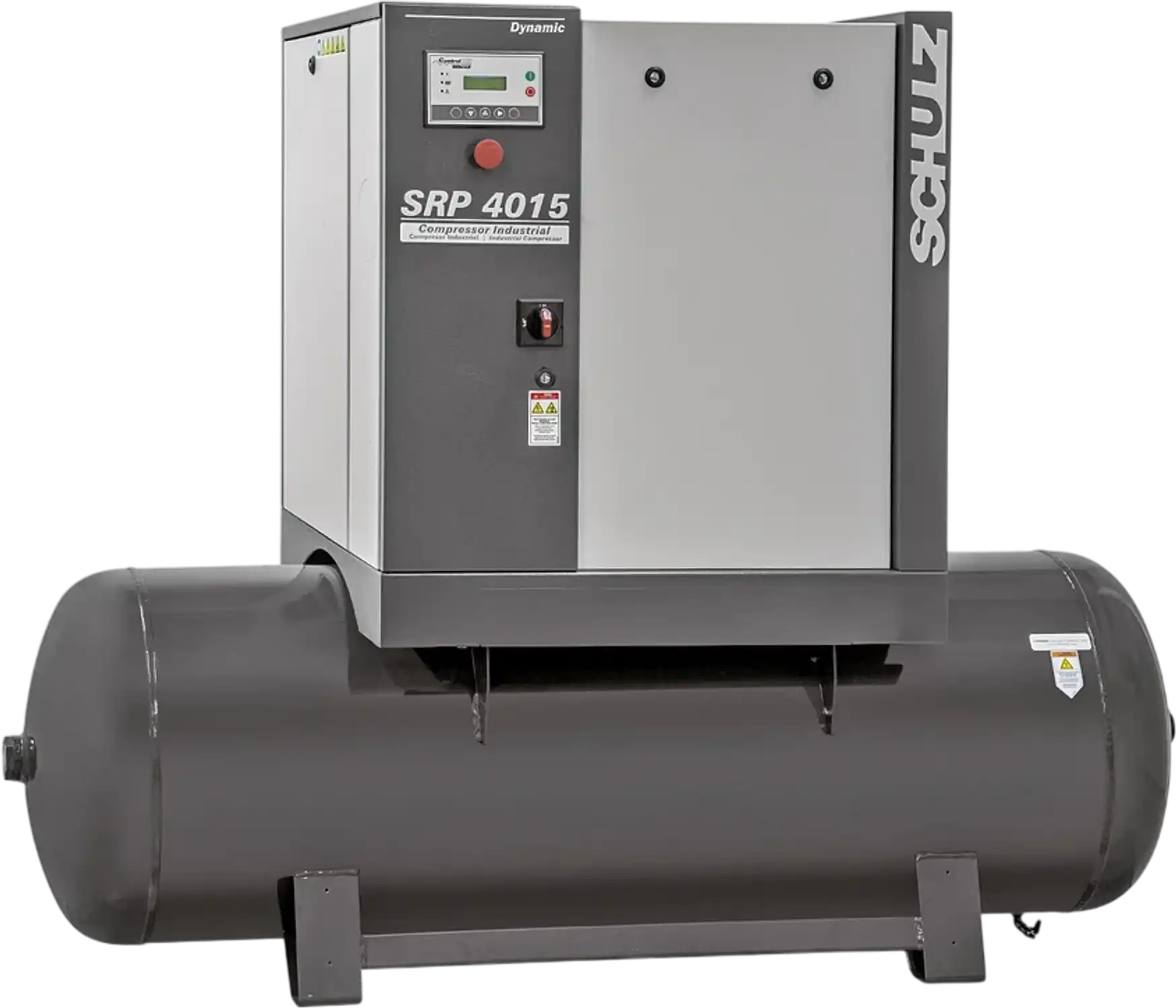 Schulz Dynamic Air Compressor 15 HP 120 gal. 460V 3-Phase 51 CFM 125 PSI SRP 4015 R DYNAMIC New