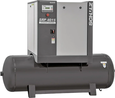 Schulz Dynamic Air Compressor 15 HP 120 gal. 460V 3-Phase 51 CFM 125 PSI SRP 4015 R DYNAMIC New