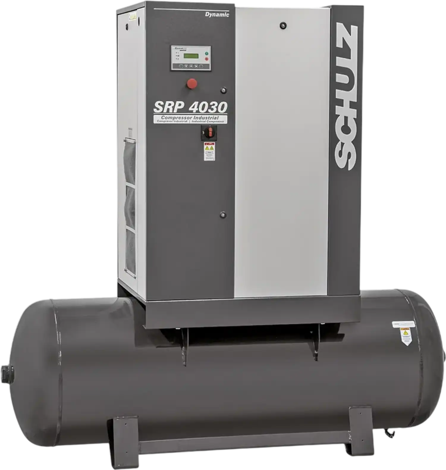 Schulz Dynamic Rotary Screw Air Compressor 30 HP 120 gal. 460V 3-Phase 117 CFM 125 PSI SRP 4030 R DYNAMIC New