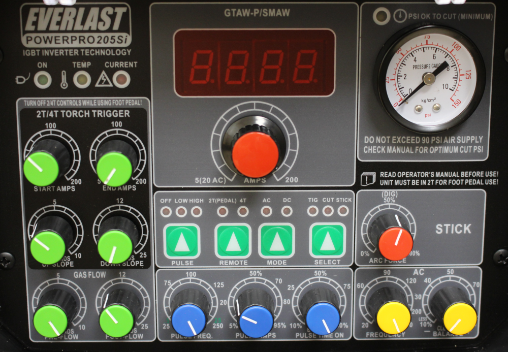 Everlast PowerPro 205Si Welder Plasma Cutter TIG/Stick IGBT Inverter AC DC 220/240V New