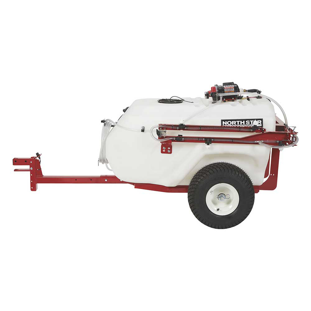 NorthStar Tow Behind Trailer Boom Broadcast and Spot Sprayer 101 Gallon Capacity 60 PSI 12V DC 7.0 GPM 282592 New