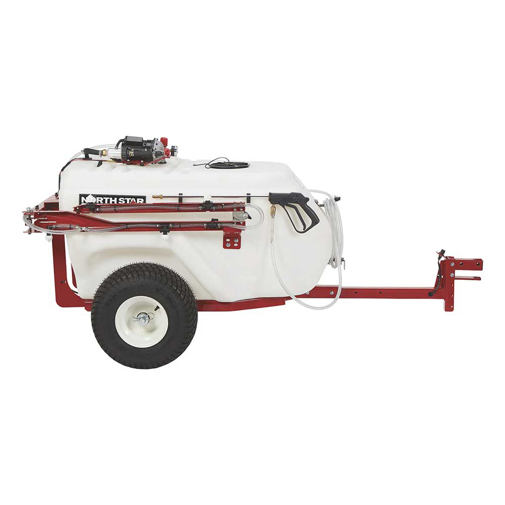 NorthStar Tow Behind Trailer Boom Broadcast and Spot Sprayer 101 Gallon Capacity 60 PSI 12V DC 7.0 GPM 282592 New