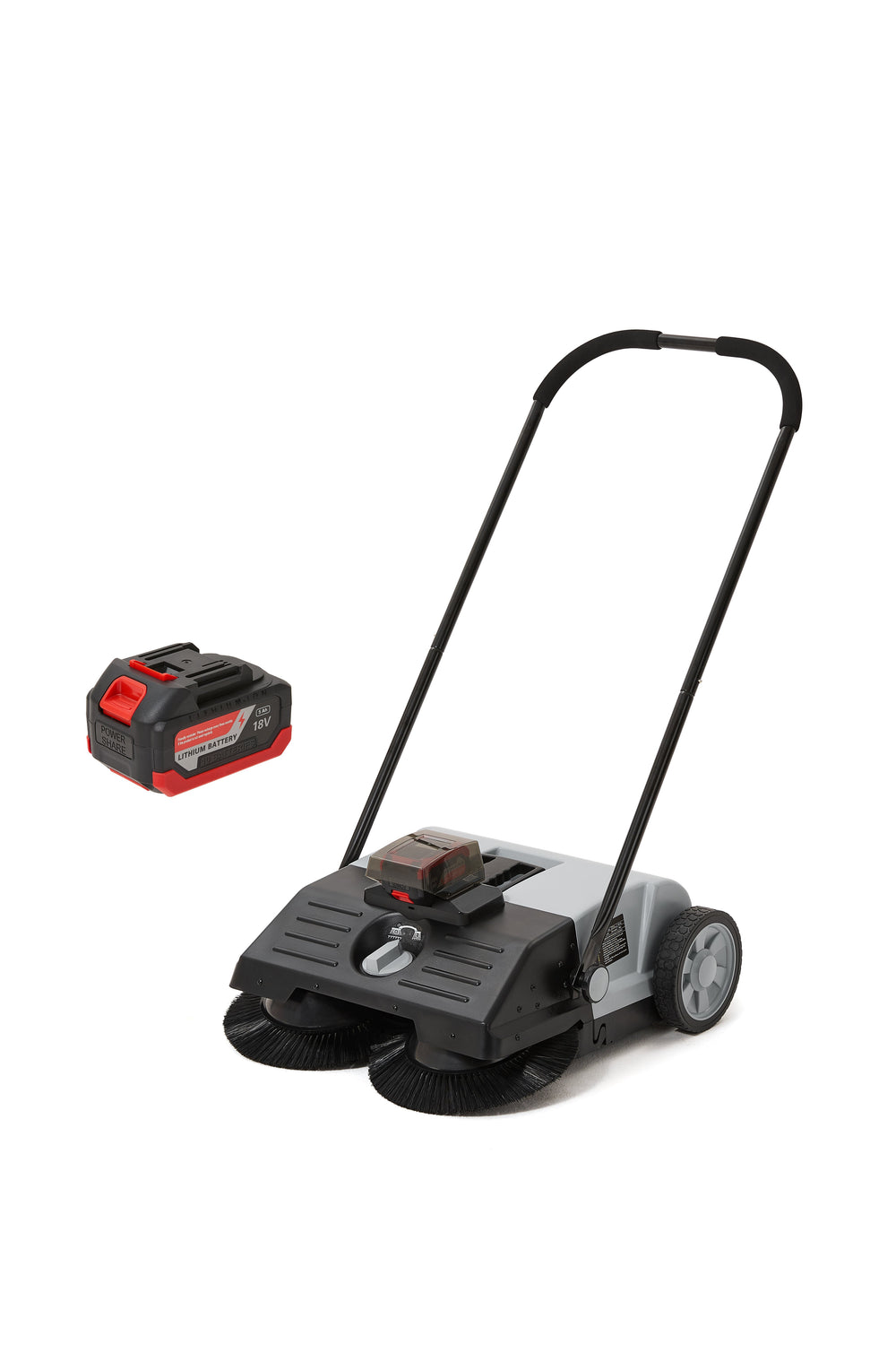 22" Battery Powered Artificial Grass & Hard Surface Sweeper