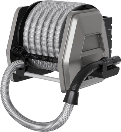 Giraffe Tools Retractable Vacuum Extension Hose Reel 1-1/4 in 30 ft Light Grey New