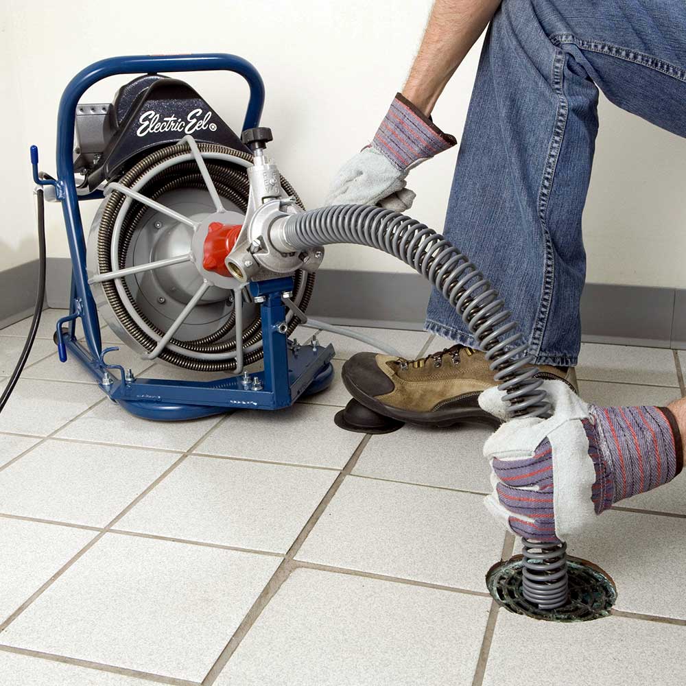 Electric Eel Drain Cleaner 1/2 in. x 50 ft. 1/3 HP Auto Feed Model E-AF Complete Kit New