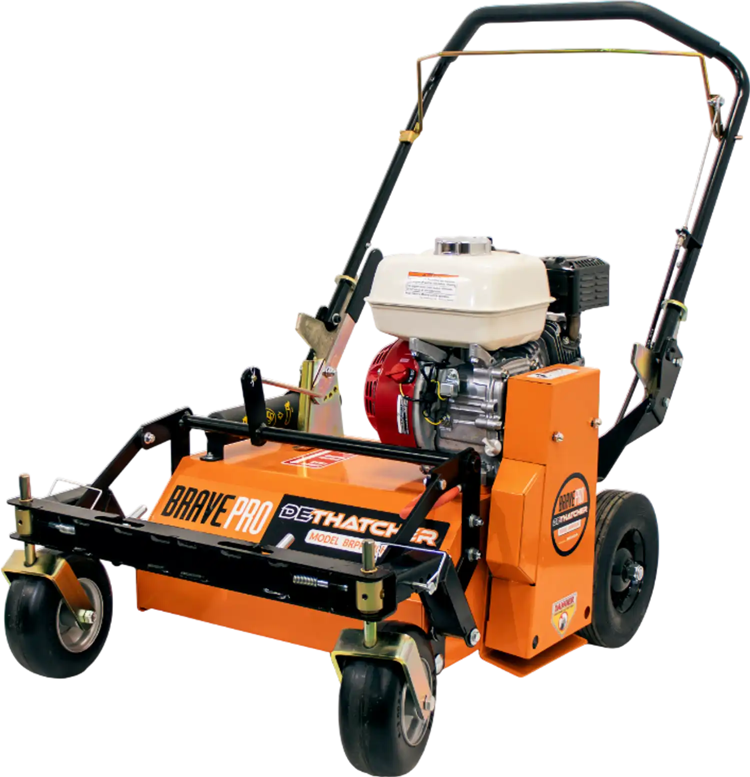 Brave U Turn Power Rake Dethatcher 20 in. Width Honda GX160 Engine New