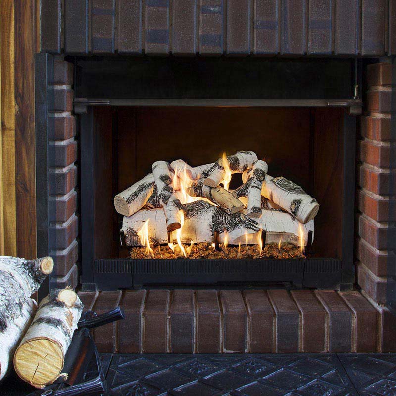 Grand Canyon Vented Gas Log Set 24" Quaking Aspen 7-Piece New