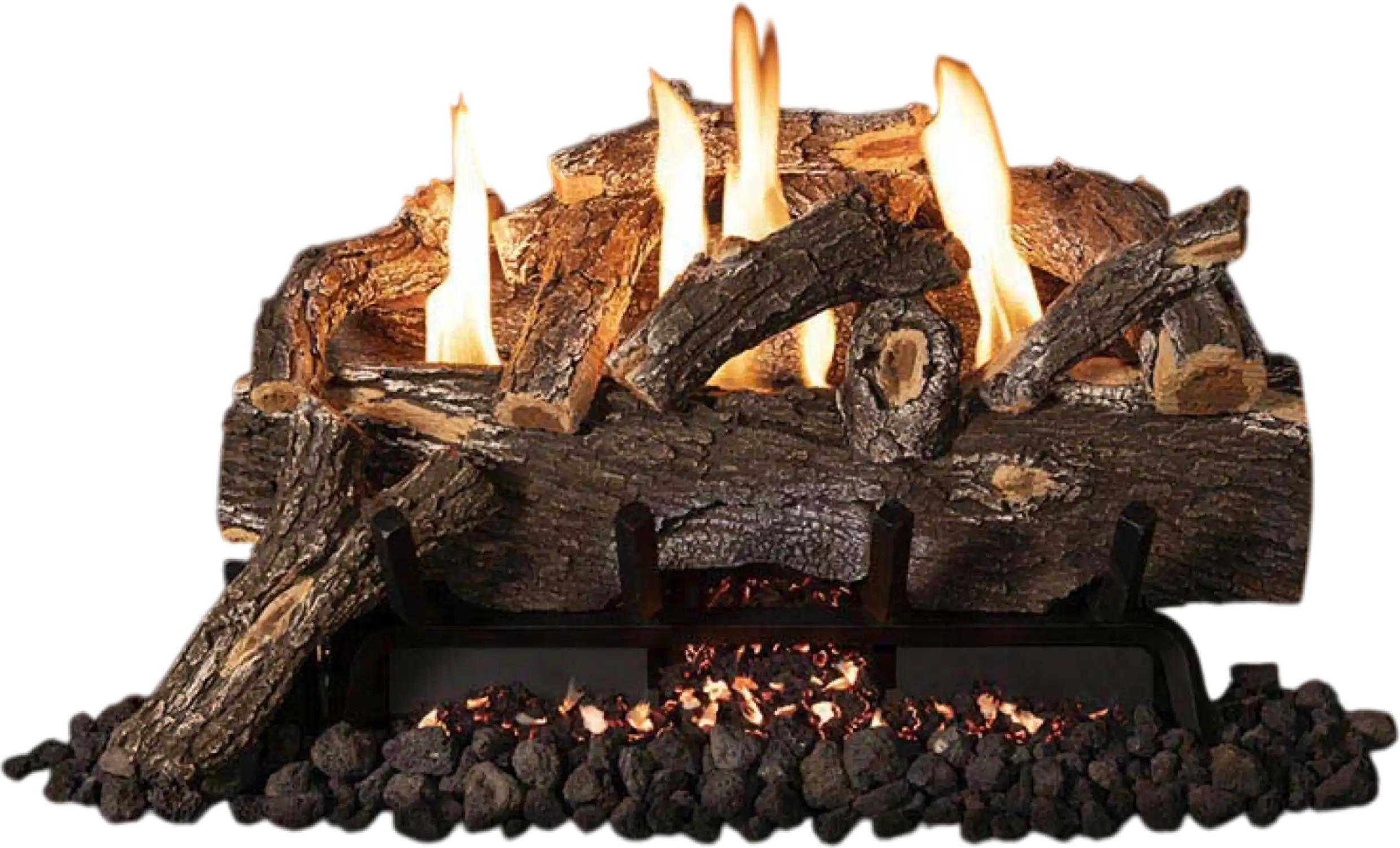 Grand Canyon Vent-Free Log Set Weathered Oak 10-Piece New