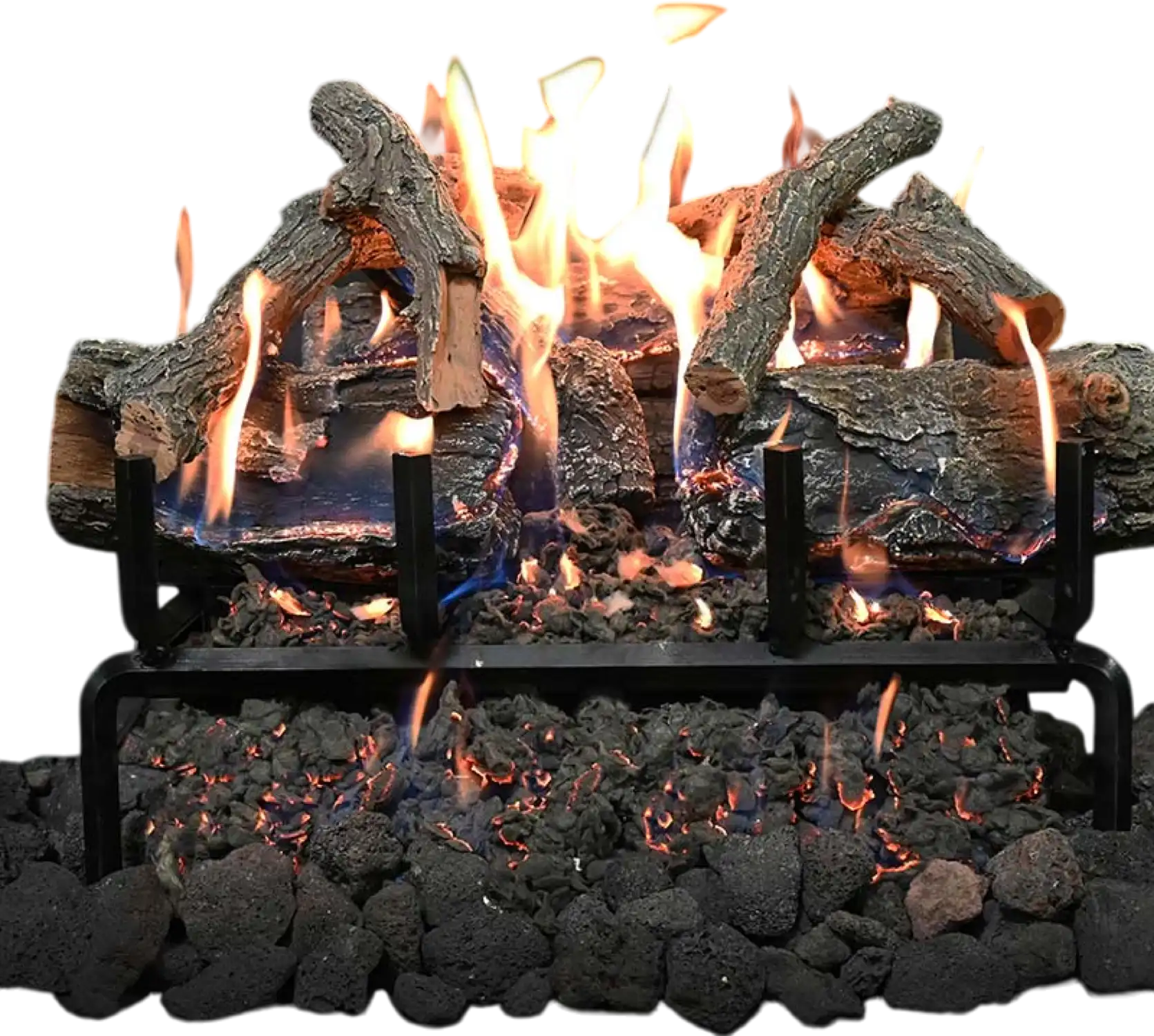 Grand Canyon GlowFire Log Set Arizona Weathered Oak Charred 18