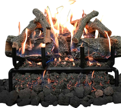 Grand Canyon GlowFire Log Set Arizona Weathered Oak Charred 18