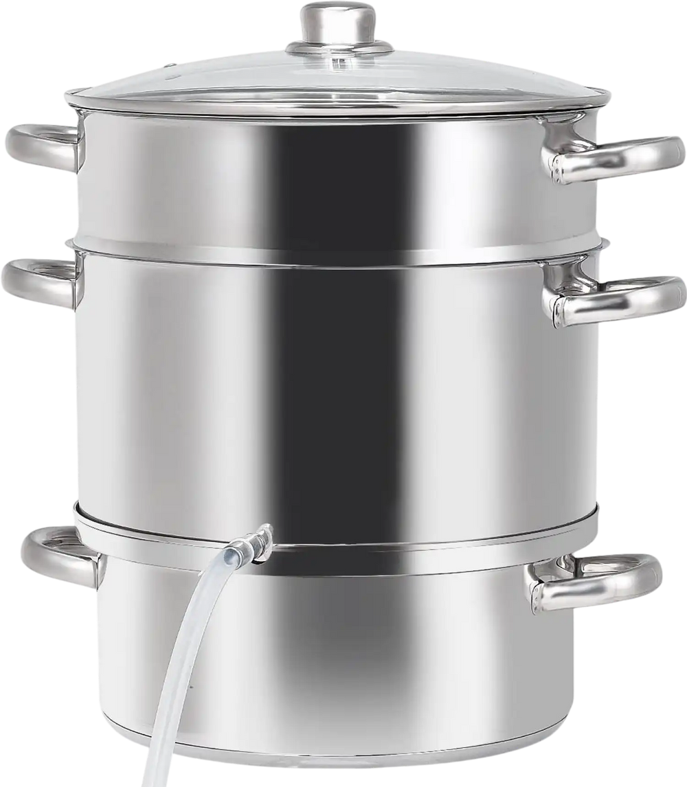 11-Quart Stainless Steel Pan Fruit Juicer Steamer