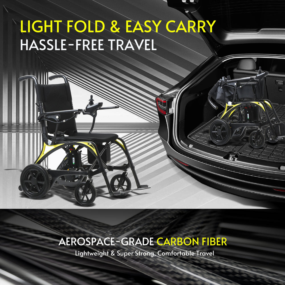 LEOPARD-Ultra Lightweight Carbon Fiber Electric Wheelchair
