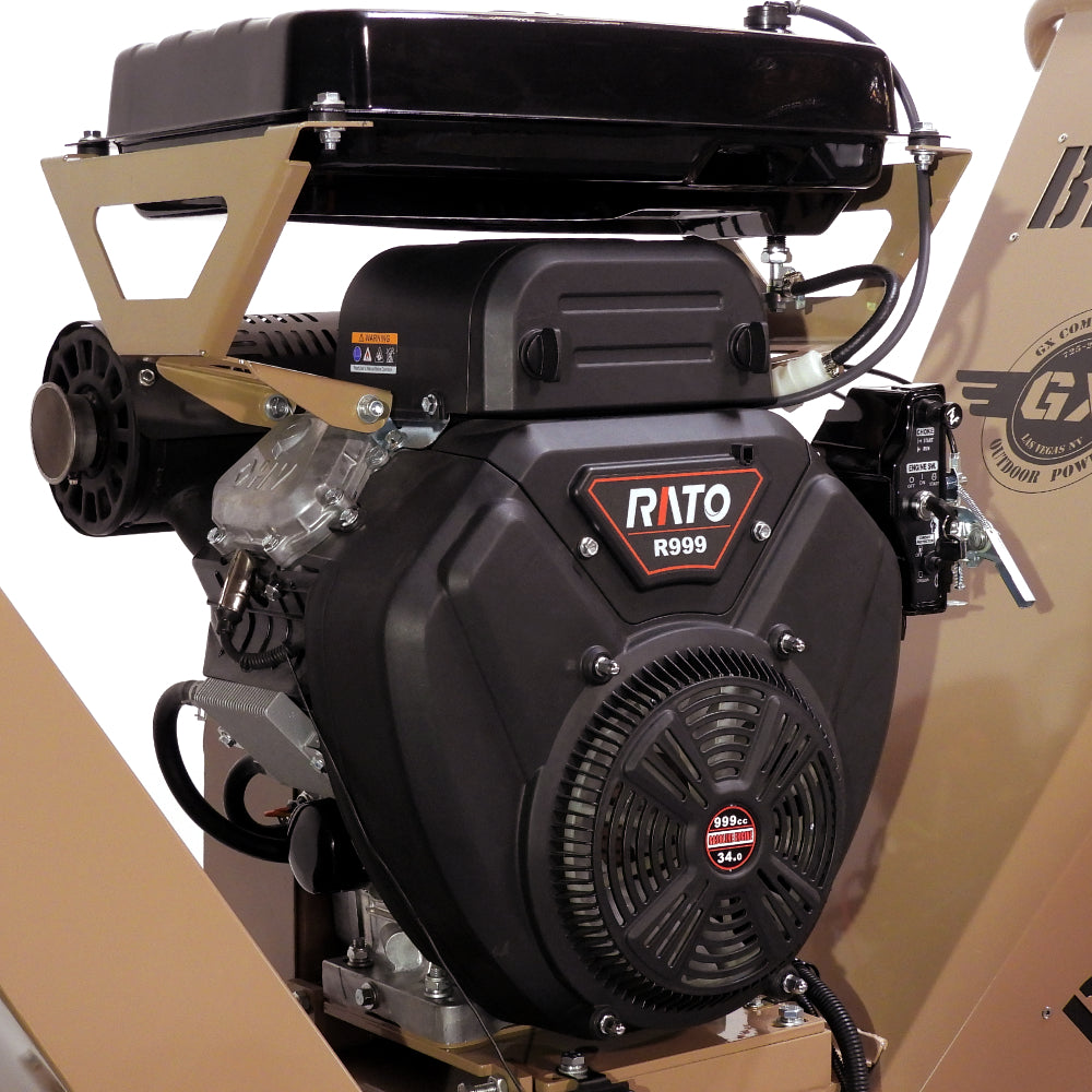 BigBear Power BBC72 Tornadic Chipper 7" 34 HP V-Twin Engine Gas Powered Commercial Self Feeding Electric Start New