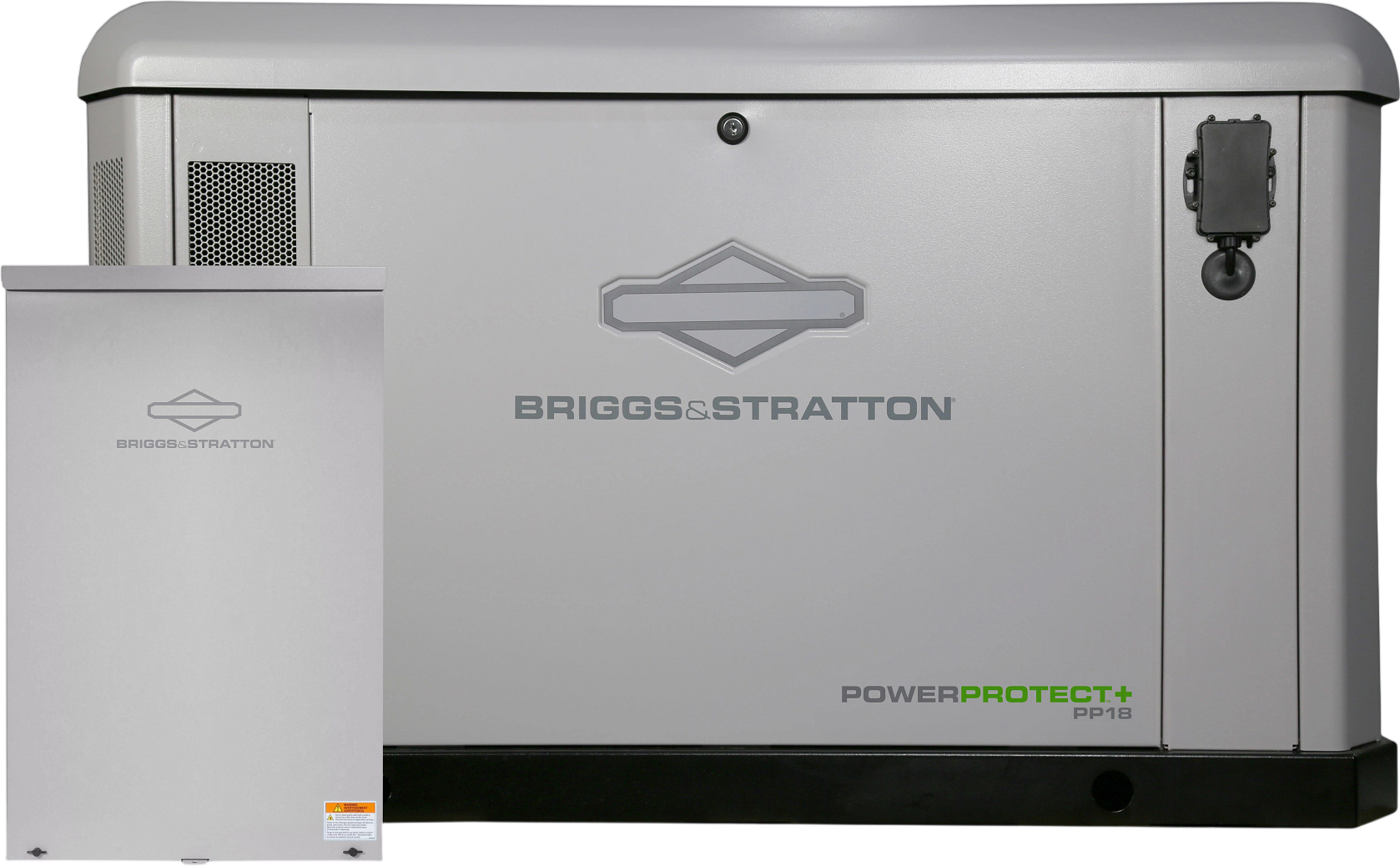 Briggs & Stratton 040765 Power Protect+ 18kW Standby Generator LP/NG with 200A Automatic Transfer Switch and Symphony Choice Kit New