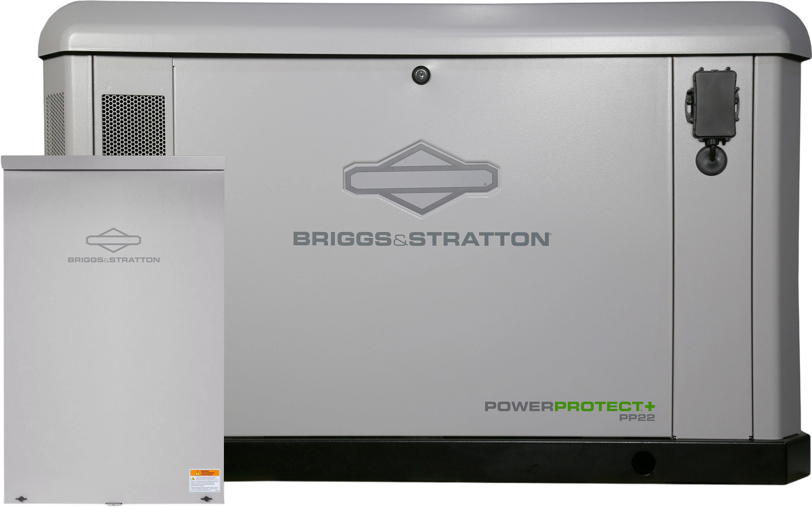 Briggs & Stratton 040795 Power Protect+ 22kW Standby Generator LP/NG with 200A Automatic Transfer Switch and Symphony Choice Kit New