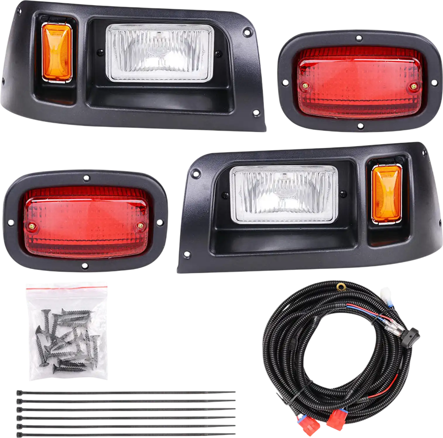 Yescom Golf Cart Halogen Headlight & LED Tail Light Kit for Club Car 12V 27W New