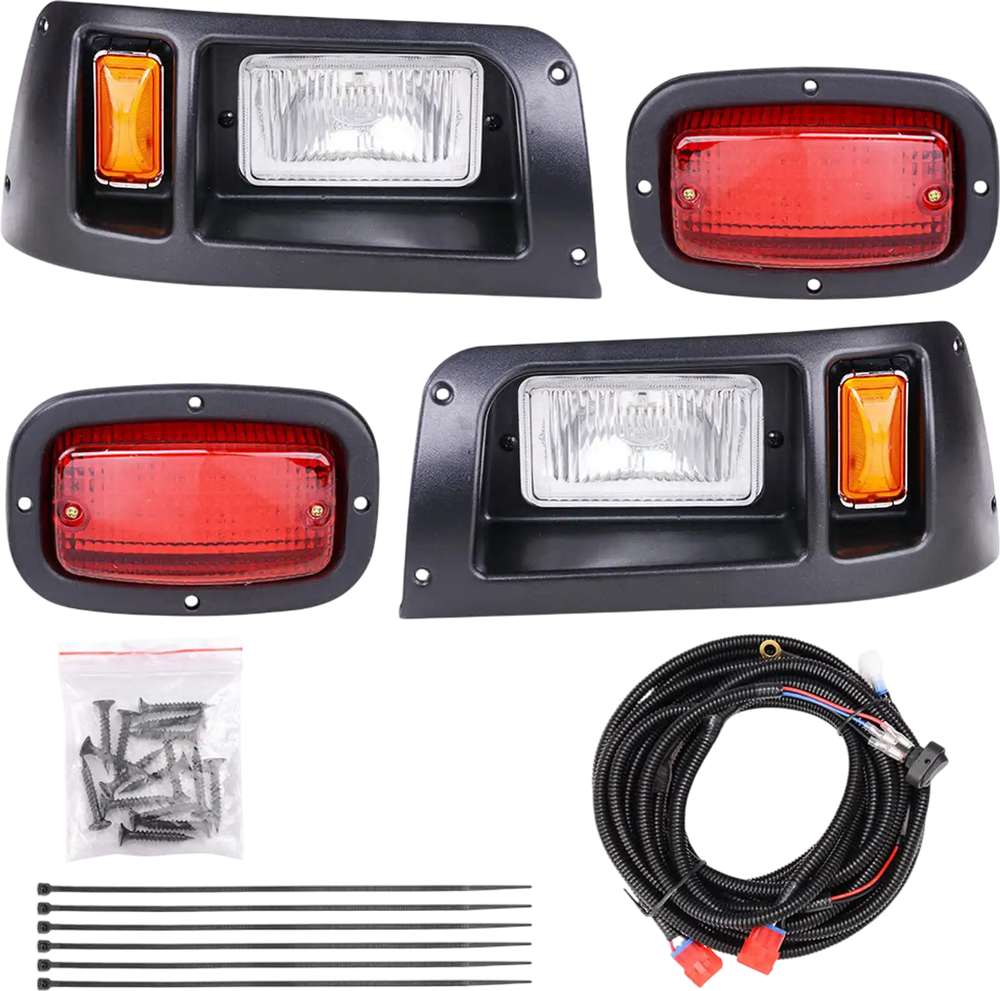 Yescom Golf Cart Halogen Headlight & LED Tail Light Kit for Club Car 12V 27W New