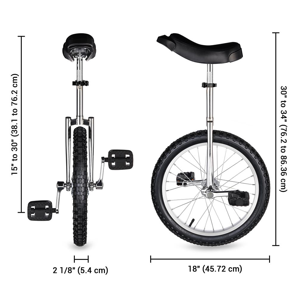 Yescom Unicycle 18 inch New