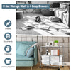 Rolling storage cart with 4 big drawers and 2 mesh shelves, ideal for kitchen or office organization.