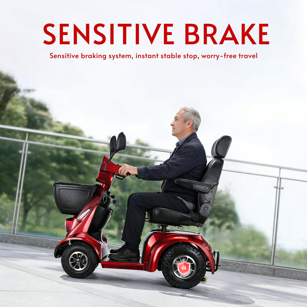 NINA Heavy-Duty All-Terrain Mobility Scooter – Dual Battery, Long Range, 800W Power