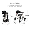 Roamate 3-in-1 Smart Mobility Device – Lightweight Foldable Electric Wheelchair