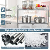Rolling storage cart with 4 drawers and 2 mesh shelves, made of steel for durability, ideal for kitchen or office use.
